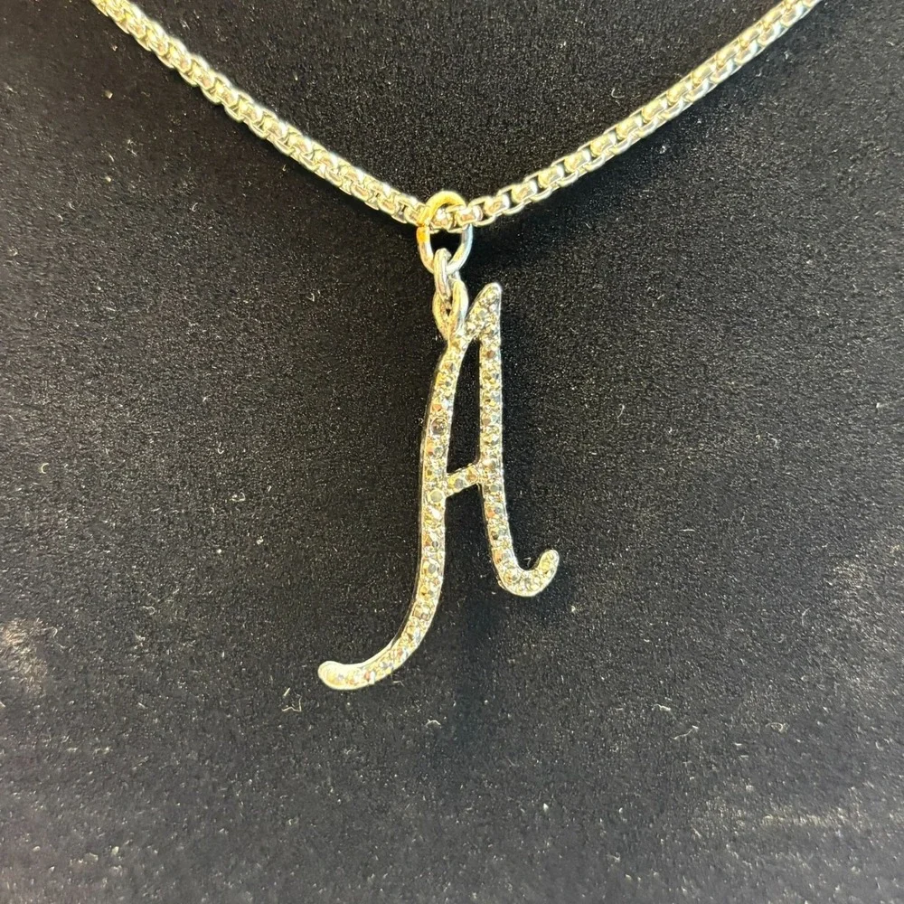 Necklace Alphabet‎ Initial A Personalized 2000s Retro 18 inch